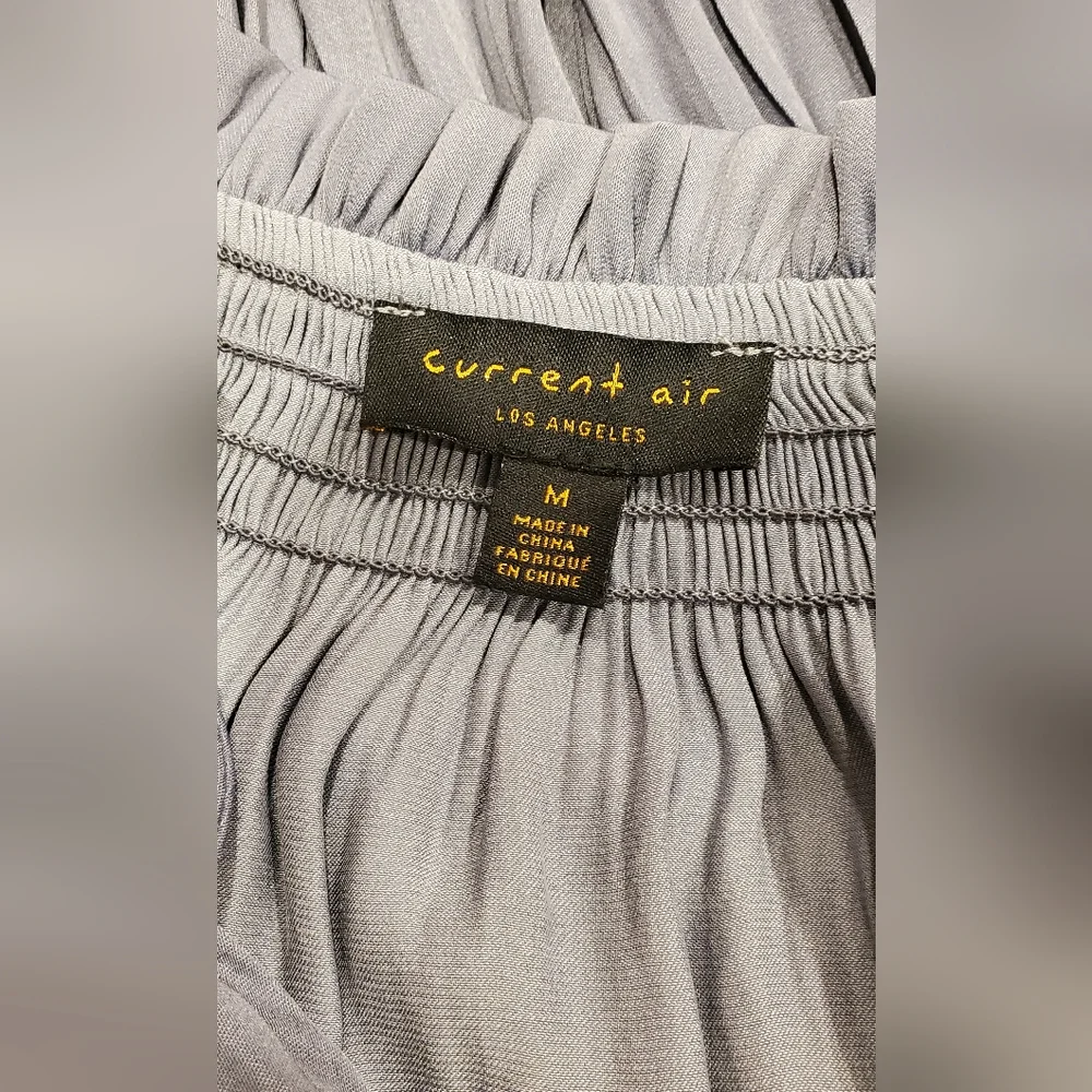 Current Air  Elegant Gray Pleated Dress Size M. - Picture 11 of 12